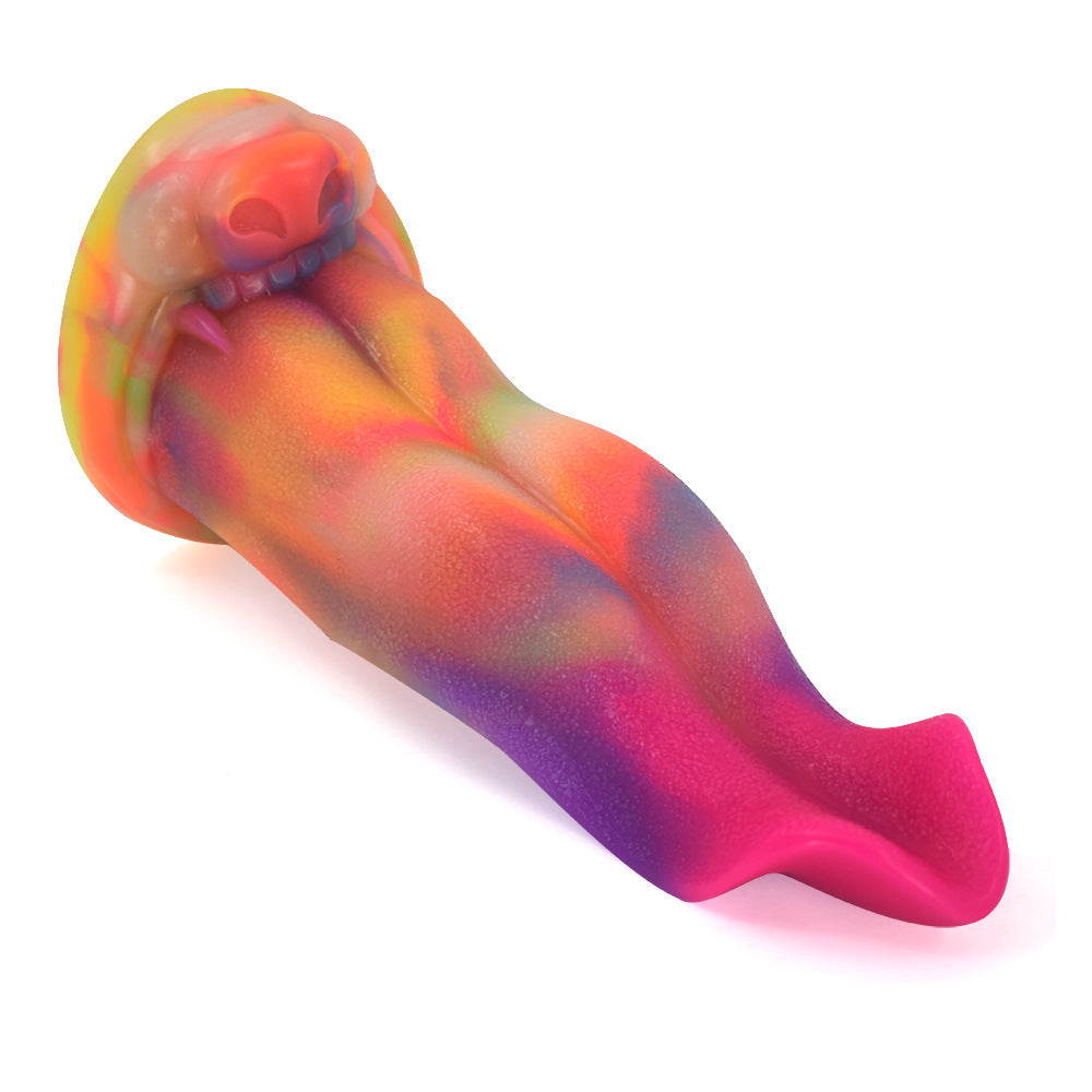 Animal Simulation Tongue Alien Masturbation Dildo Luminous Anal Plug Silicone Tongue Licking Dildo