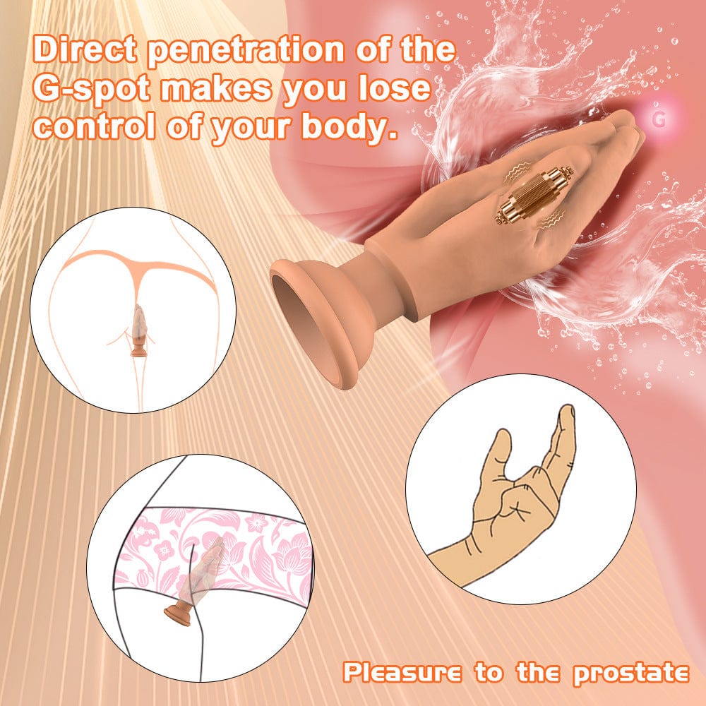 Finger Shaped Vibrating Anal Plug Fantasy Dildo Plug