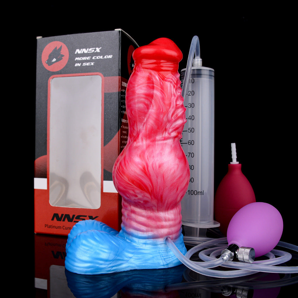 Silicone Dildo with Suction Cup & Lifelike Ejaculation