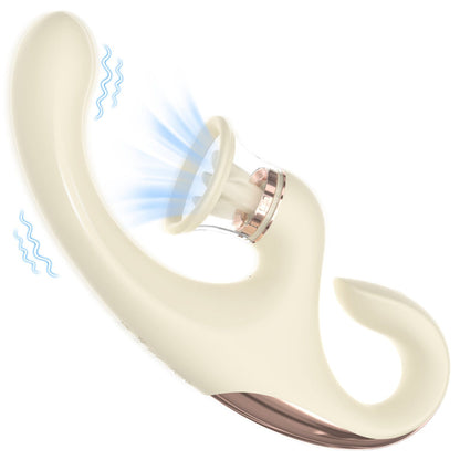 Sandra Tongue Licking Vacuum Suction Clitoral G-spot Vibrator