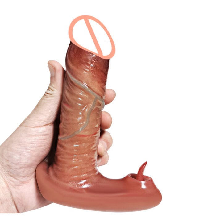 Thrusting Dildo Vibrator Realistic Wearable Clit G-Spot Massager