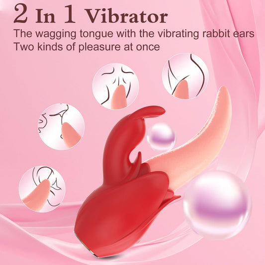Rose Rabbit Vibrator for Women