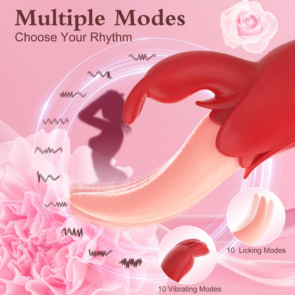 Rose Rabbit Vibrator for Women