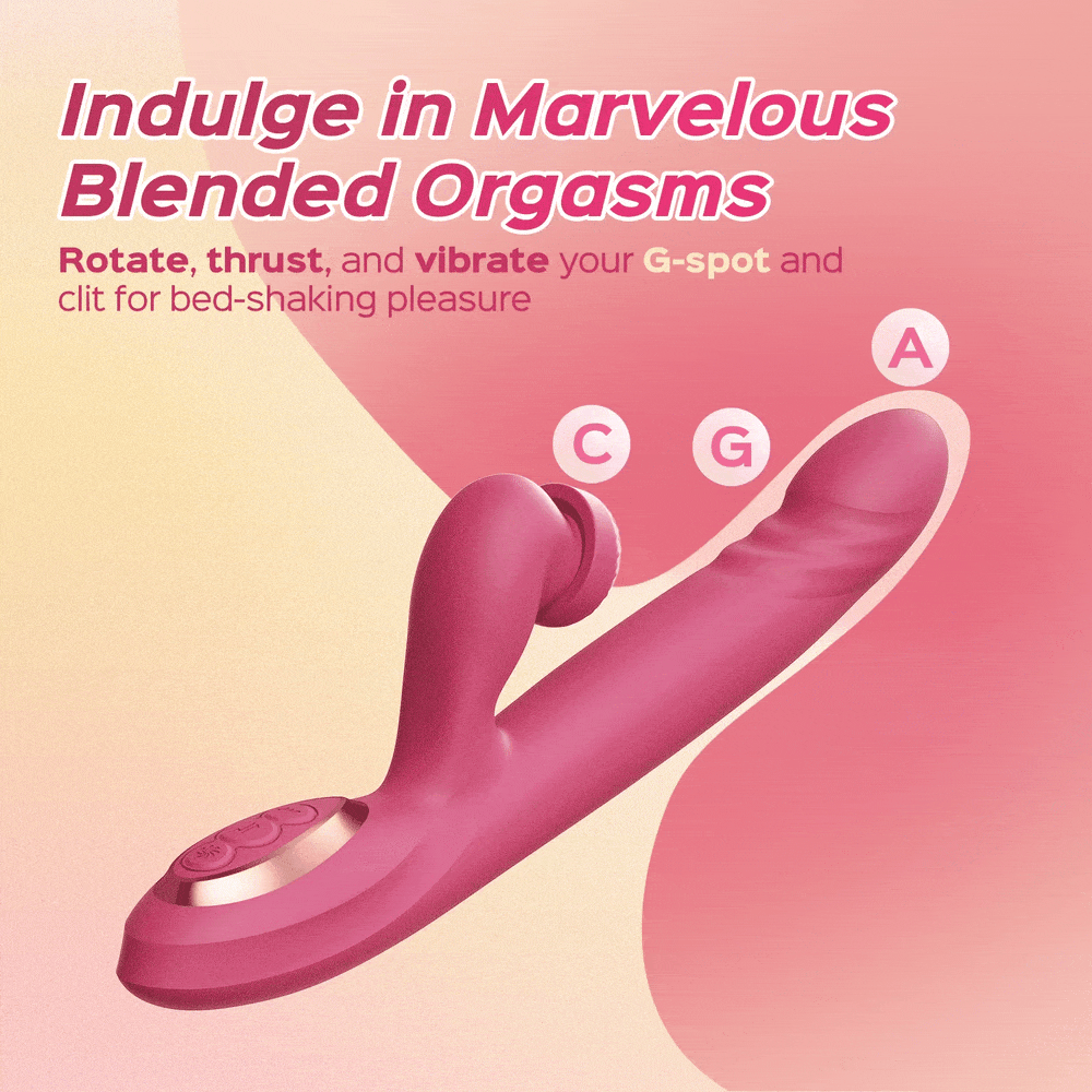 Whirlwind Thrusting G-Spot Rotation Clitoral Vibrator