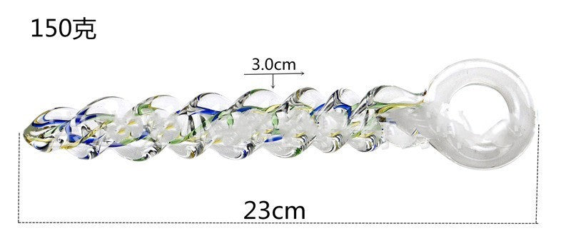 Rotating Glass Women's Butt Plug