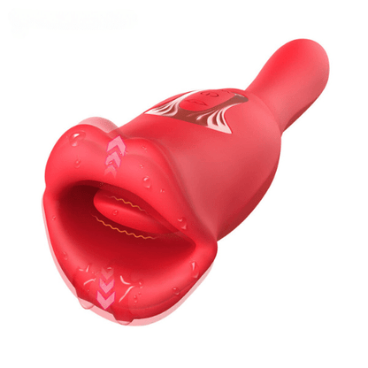 Rose Muncher Vibrator With Stick 10 Vibration Modes And 10 French Kissing Modes