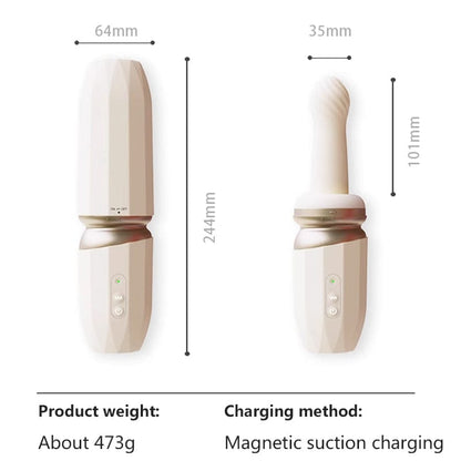 Telescopic Dildo Sex Machine App Control With Hand Free Sucker