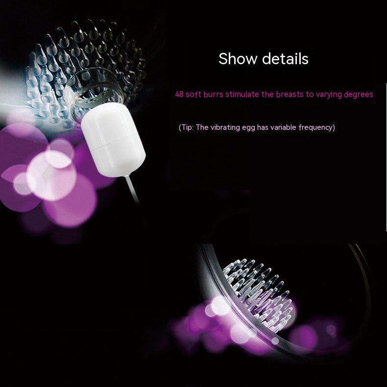 Female Silicone Transparent Breast Massager