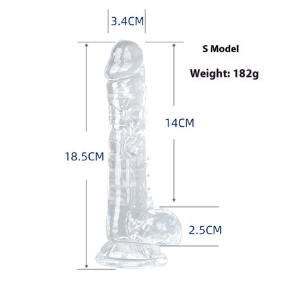 Seven Models Full Series Transparent Female Dildo