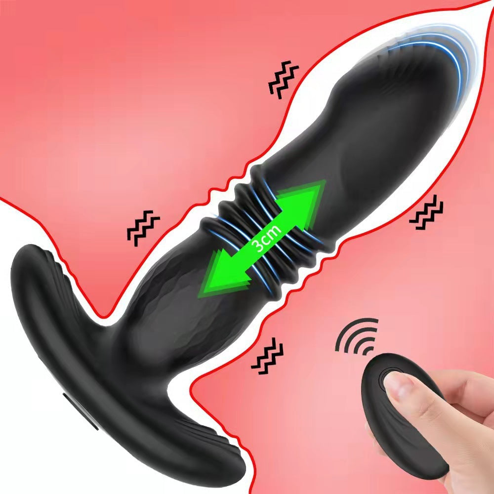 Wireless Remote Control Telescopic Butt Plug Men And Women General Supplies