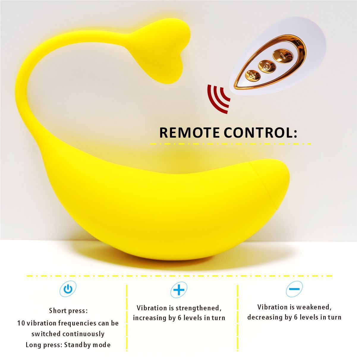 Fruit Banana APP Remote Control Vibration Product Device Wear Plug