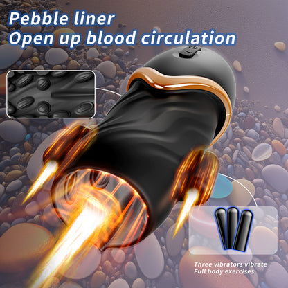 Electric Automatic Penis Training Device with Vibration for Men, Male Masturbation Toy