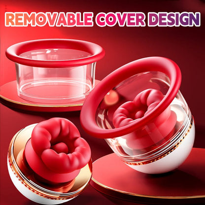 Angel Kiss Mouth Biting Vacuum Suction Breast Massager