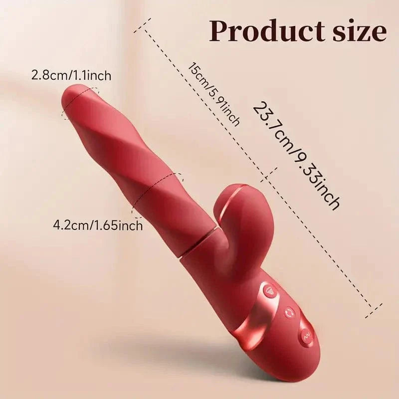 Auto Drilling Rotation G Spot Clitoris Suction Vibrator