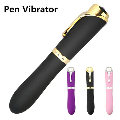 10 Speed Pen-shaped G-spot Vibrating Dildo Magic Massager