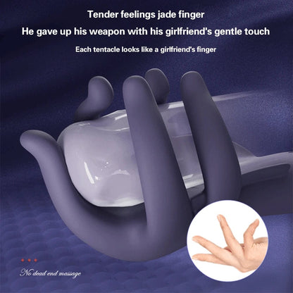 Tender Jade finger Penis Trainer Men's Ejaculation Delay Glans Exerciser
