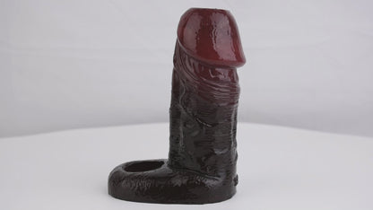 Male simulated penis hollow penis cover bold and lengthened